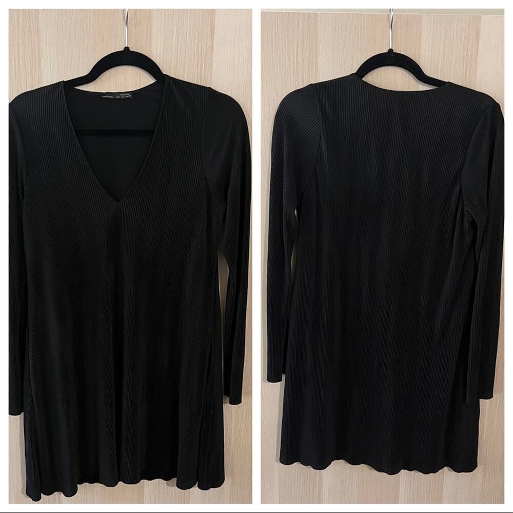Zara Textured Vneck Dress